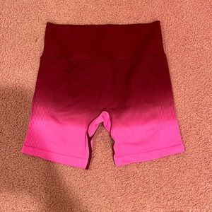 PINK ombré bike shorts NWT